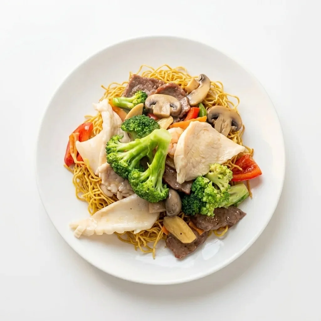 East Lake Special Chow Mein — signature Cantonese noodle dish at East Lake Chinese Food in Winnipeg, MB